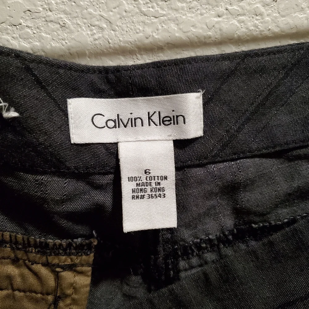 Calvin Klein Black Chino Shorts - Picture 2 of 3